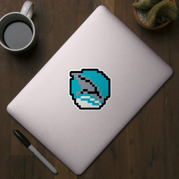 8-Bit Shark Fin by RetroRaider